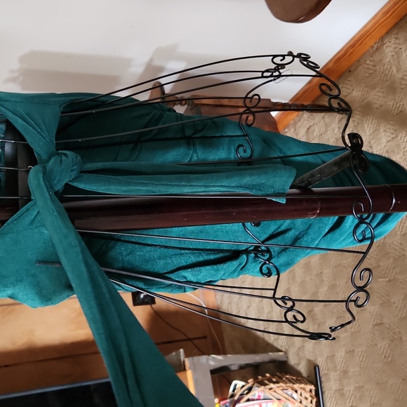 Adjustable strap emerald green sexy dress small - Picture 5 of 6